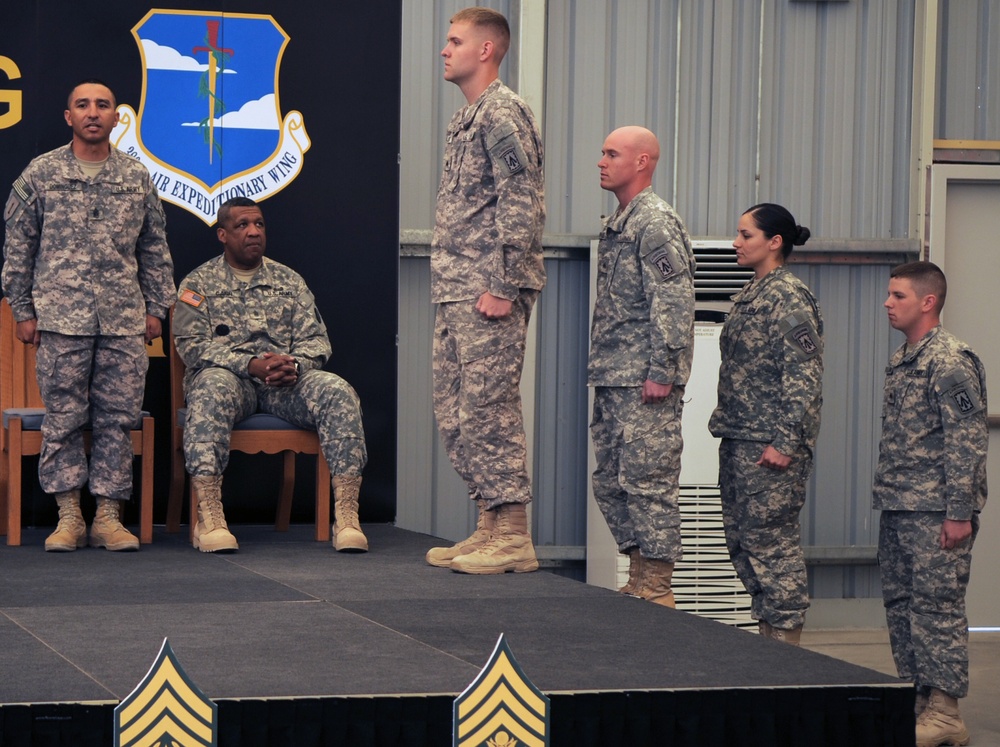 'No Fear' Battalion Holds NCO Induction Ceremony in Southwest Asia