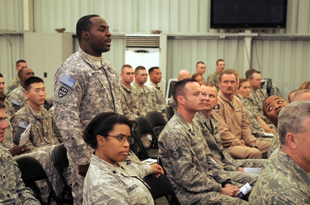 'No Fear' Battalion Holds NCO Induction Ceremony in Southwest Asia