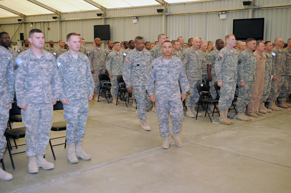 'No Fear' Battalion Holds NCO Induction Ceremony in Southwest Asia