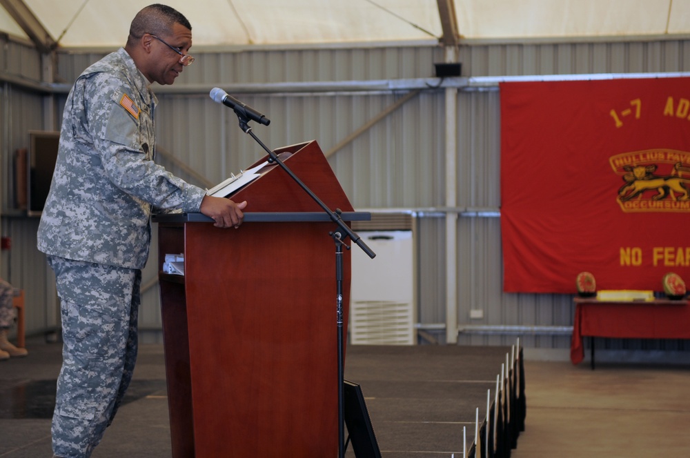 'No Fear' Battalion Holds NCO Induction Ceremony in Southwest Asia