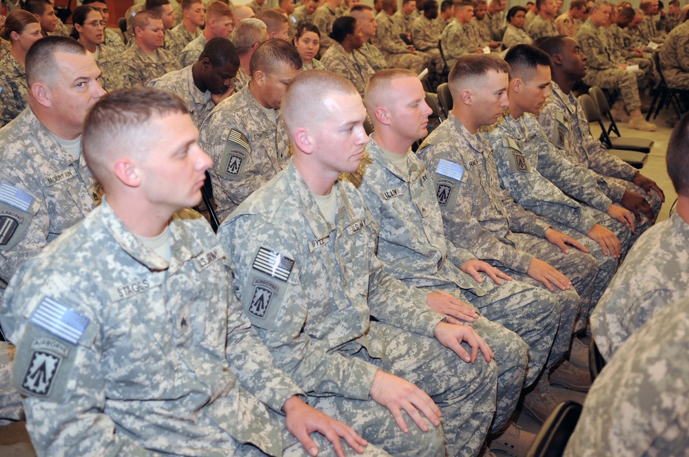 'No Fear' Battalion Holds NCO Induction Ceremony in Southwest Asia