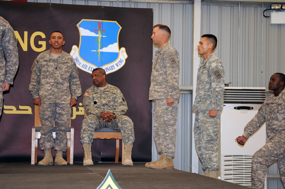 'No Fear' Battalion Holds NCO Induction Ceremony in Southwest Asia