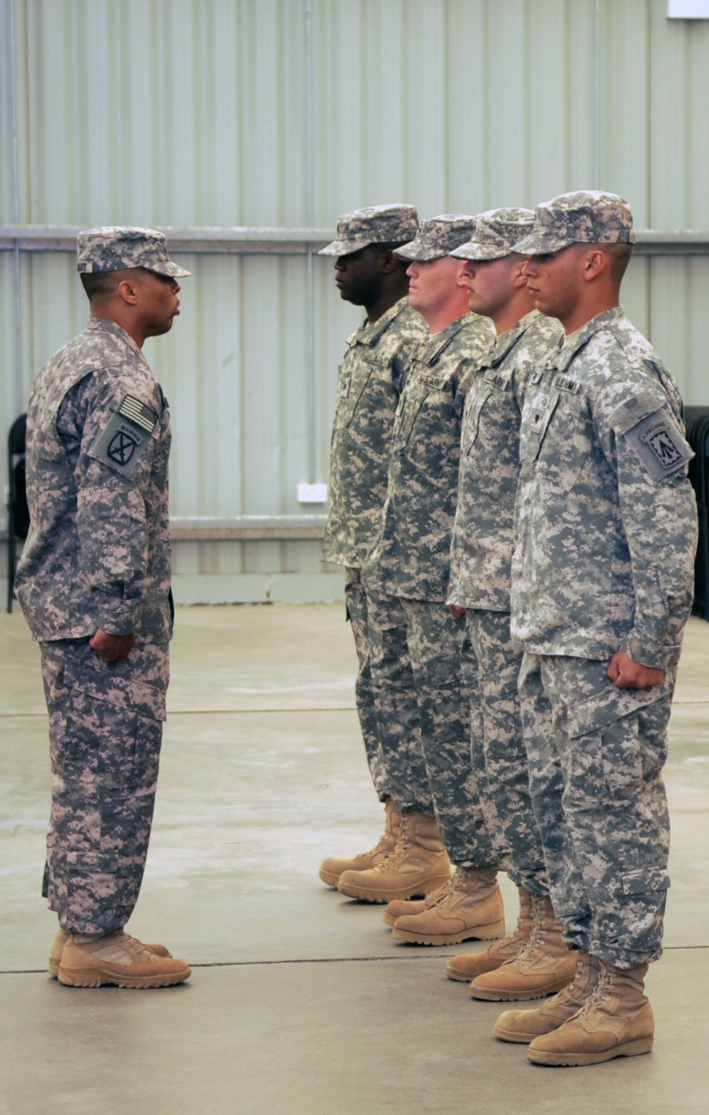 'No Fear' Battalion Holds NCO Induction Ceremony in Southwest Asia