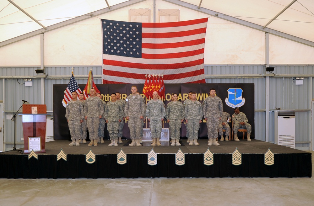 'No Fear' Battalion Holds NCO Induction Ceremony in Southwest Asia