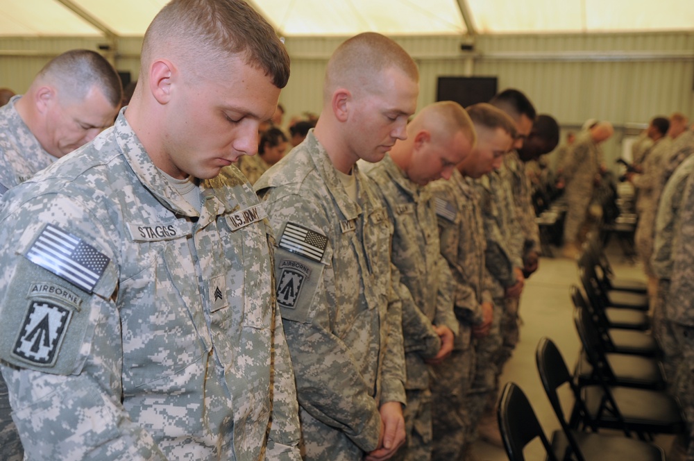 'No Fear' Battalion Holds NCO Induction Ceremony in Southwest Asia