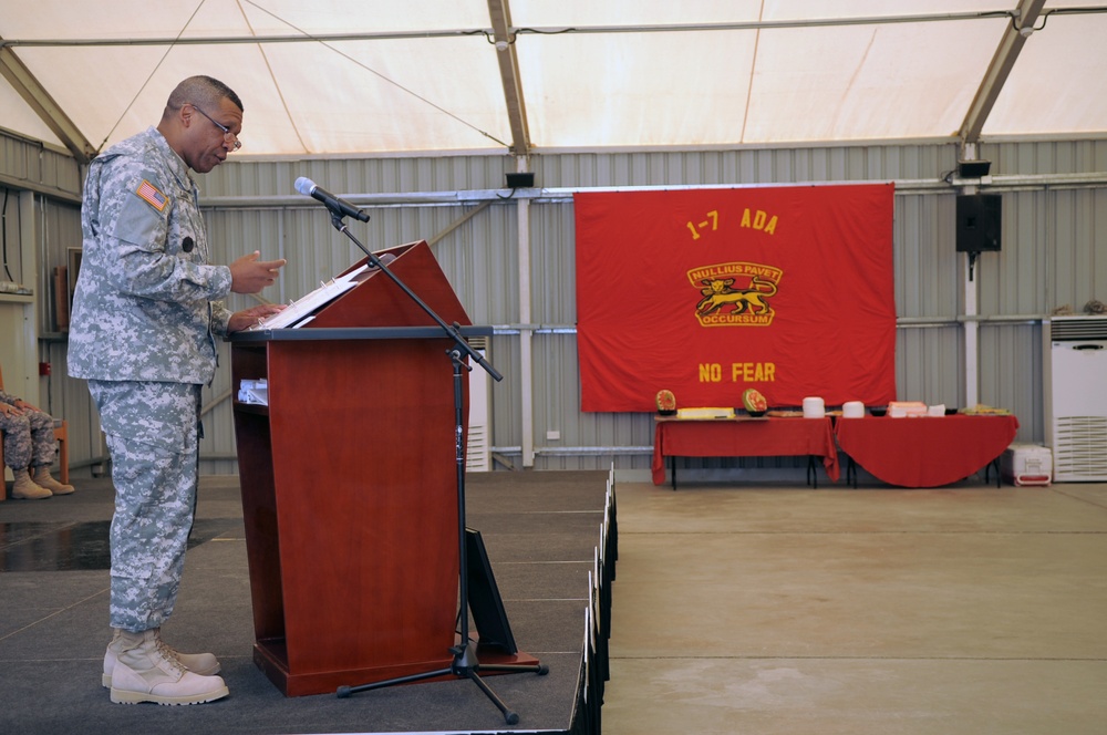 'No Fear' Battalion Holds NCO Induction Ceremony in Southwest Asia