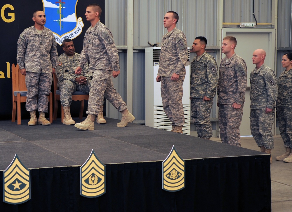 'No Fear' Battalion Holds NCO Induction Ceremony in Southwest Asia