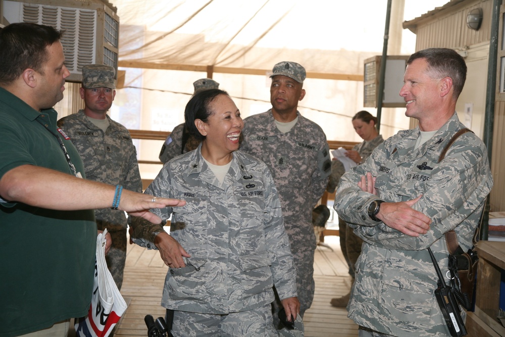 California TAG Visits Iraq-based Troops