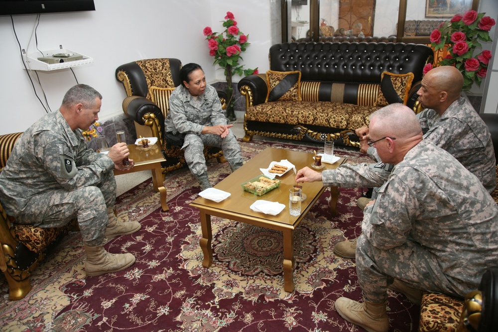 California TAG Visits Iraq-based Troops