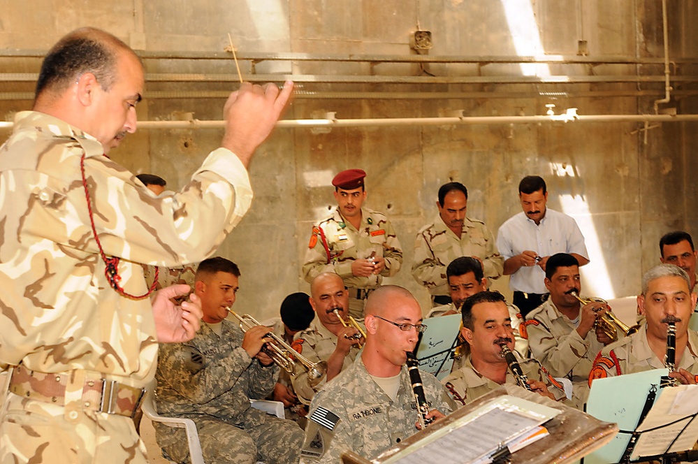 Bands practice together, plan joint concert