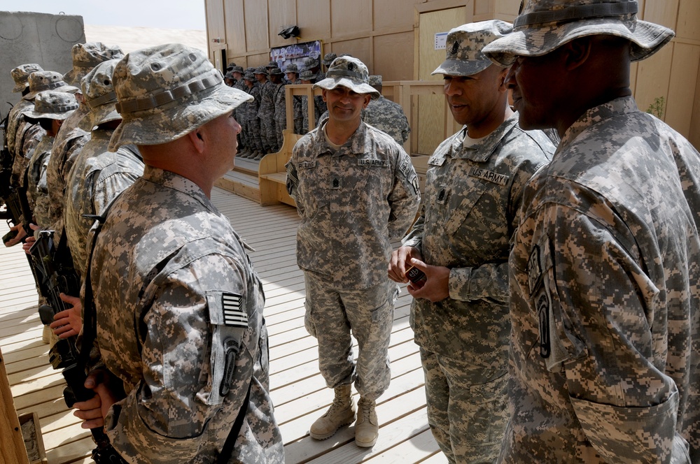 CJTF-82 CSM Capel Honors Sky Soldiers