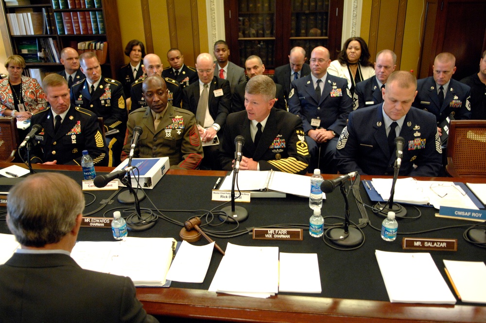 Master Chief Petty Officer of the Navy testifies