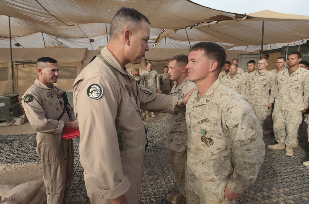 DVIDS - Images - VMU-3 Marines Receive Awards From Commanding General