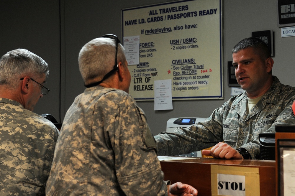 455th Expeditionary Aerial Port Squadron at PAX Terminal