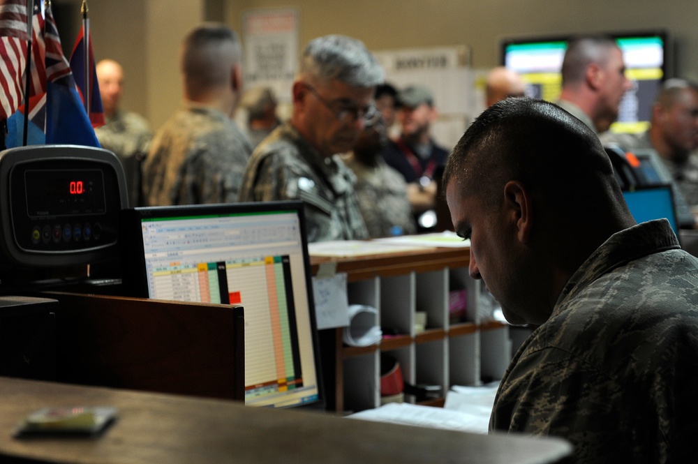 455th Expeditionary Aerial Port Squadron at PAX Terminal