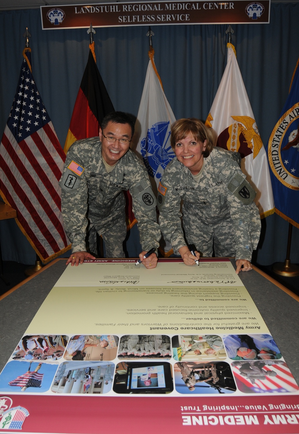 KMC Leaders Sign Commitment to Army Medicine Healthcare Covenant
