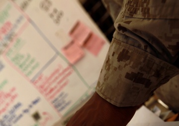 the postal warehouse at Camp Leatherneck