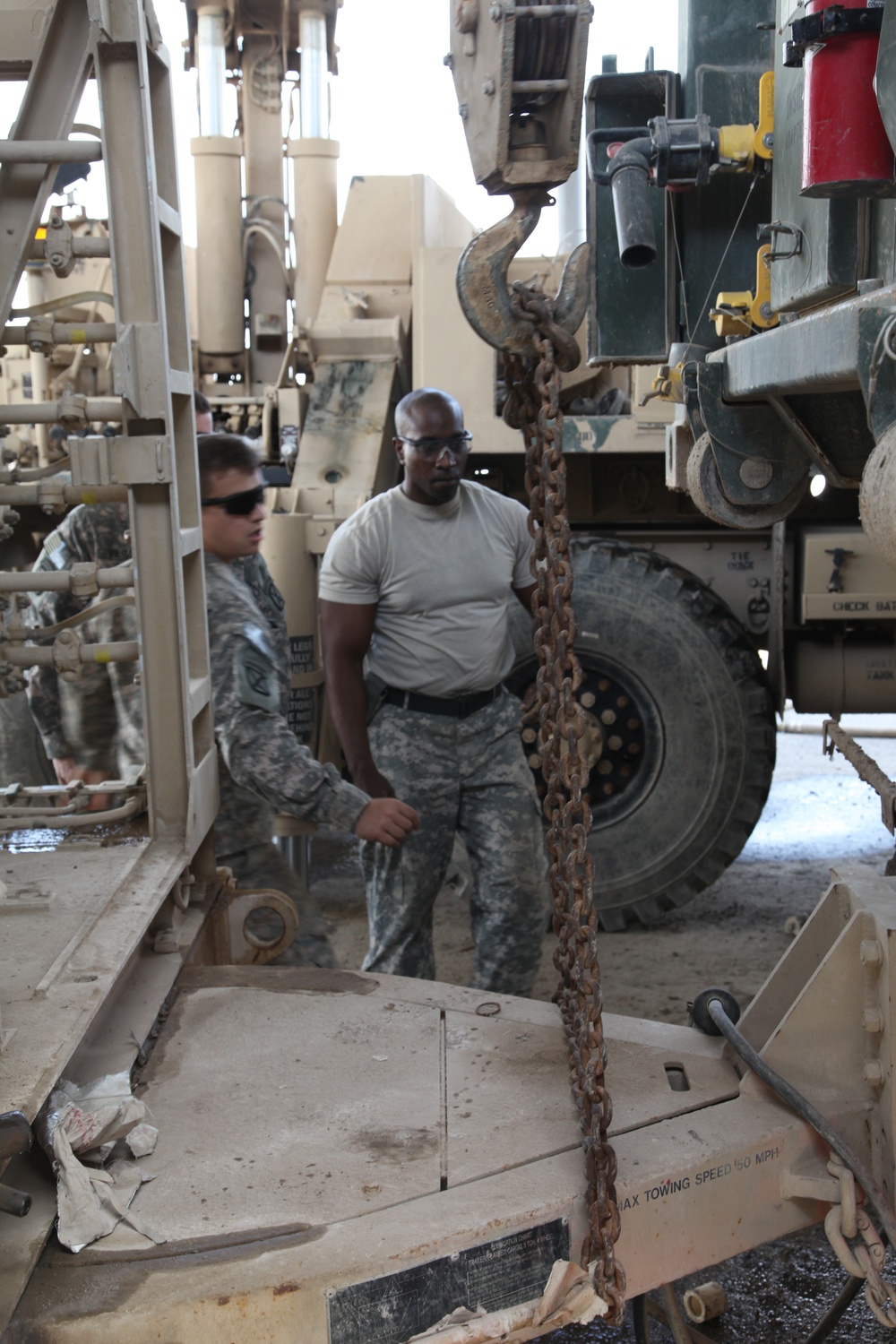 Soldiers preparing to leave JSS SUJ