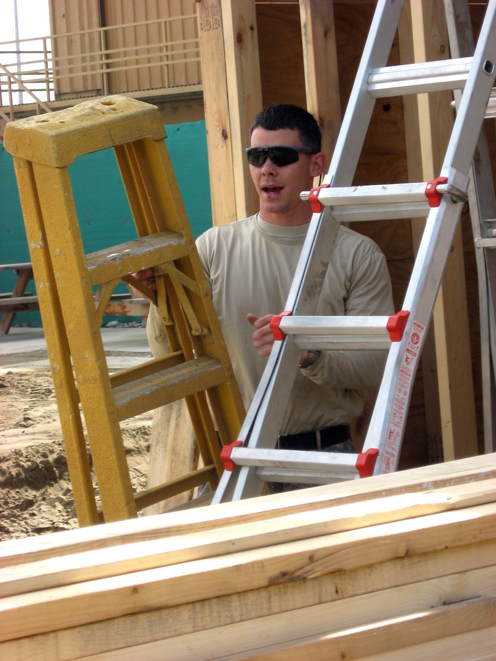 Camp Vance Chaplain's Assistant Constructs Forging Shop