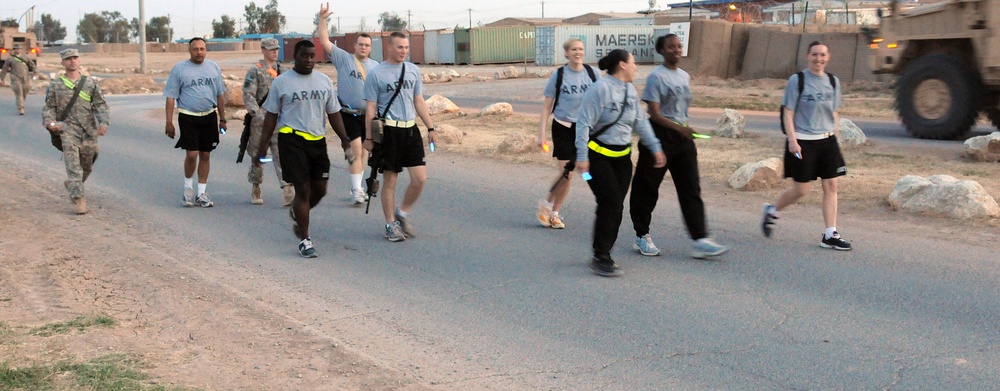 'Wagonmaster' Soldiers walk to raise sexual assault awareness