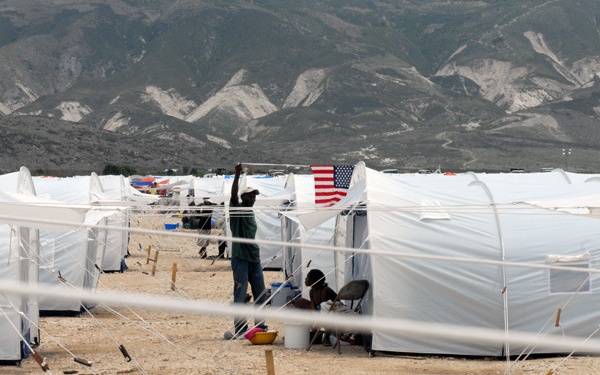 Trombitas visits IDP camp