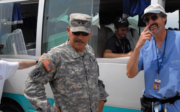 Trombitas visits IDP camp