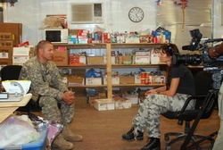 Reporters link hometowns, deployed Soldiers [Image 2 of 2]