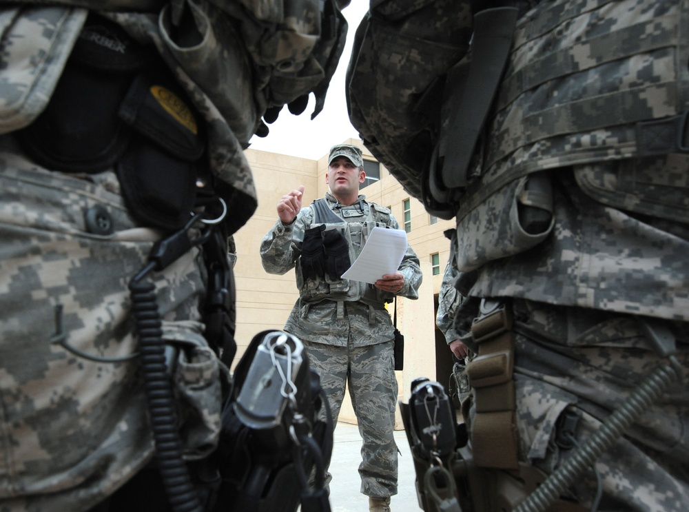 Airmen secure U.S. Embassy in Iraq