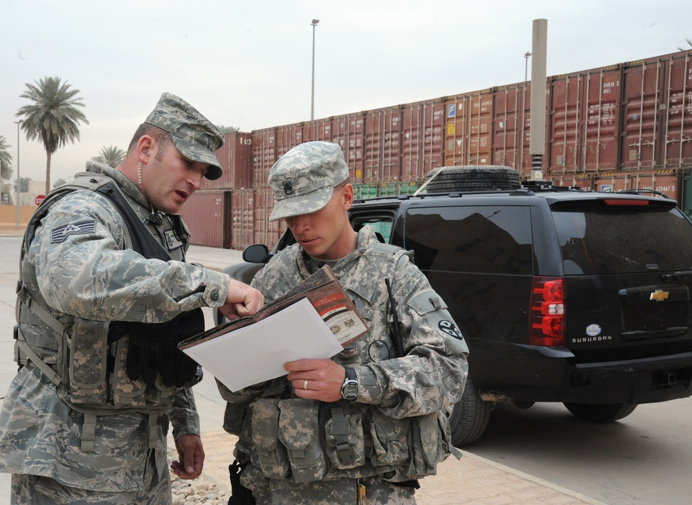 Airmen secure U.S. Embassy in Iraq