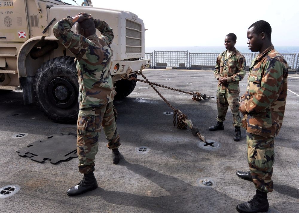 U.S. sailors teach African sailors