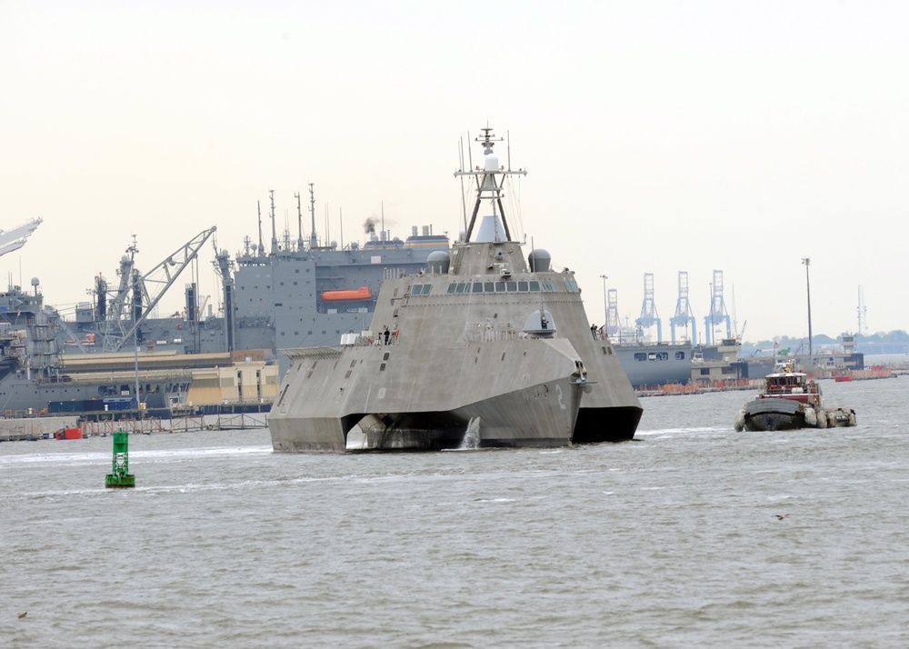 USS Independence action