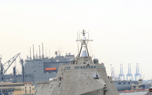 USS Independence action