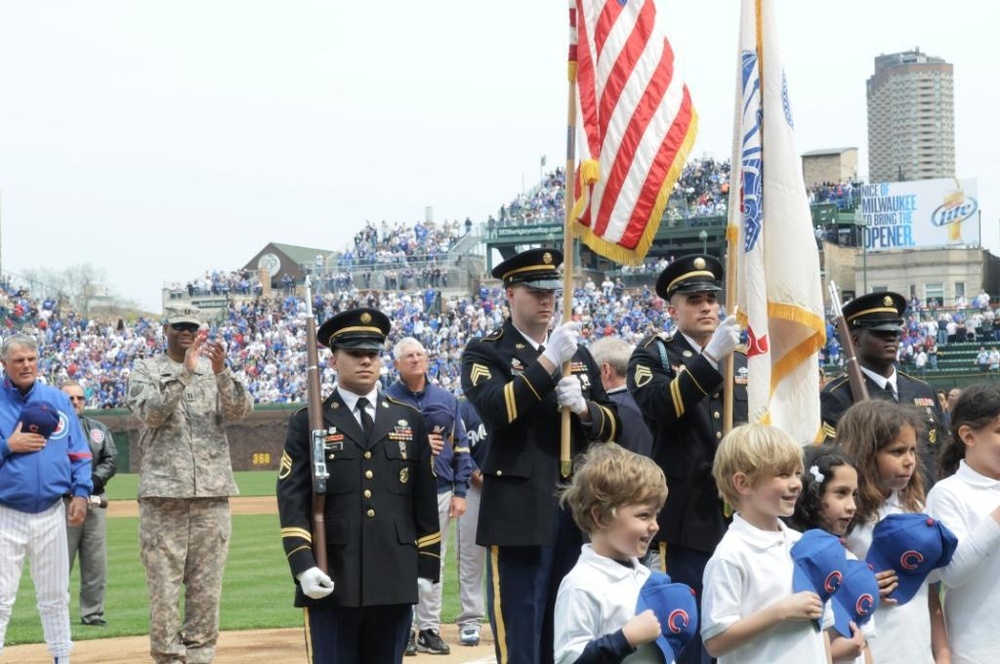 U.S. Army Celebrates Opening Day with the Chicago Cubs at Wrigley Field