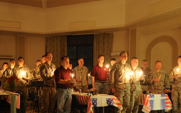 Aggie Muster in the International Zone