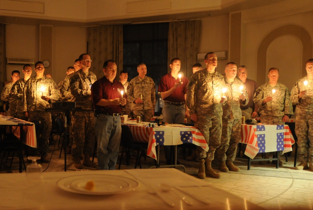 Aggie Muster in the International Zone