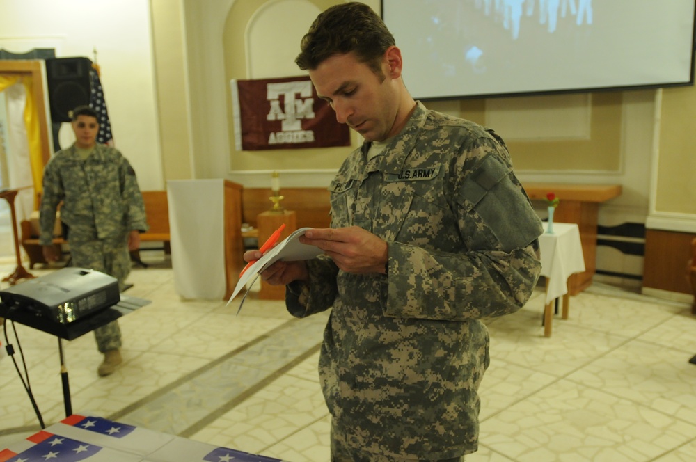 Aggie Muster in the International Zone