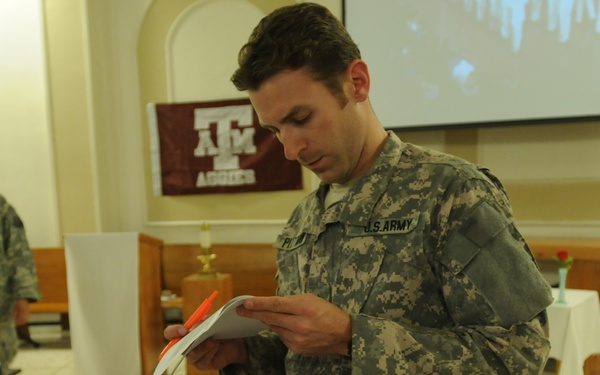 Aggie Muster in the International Zone