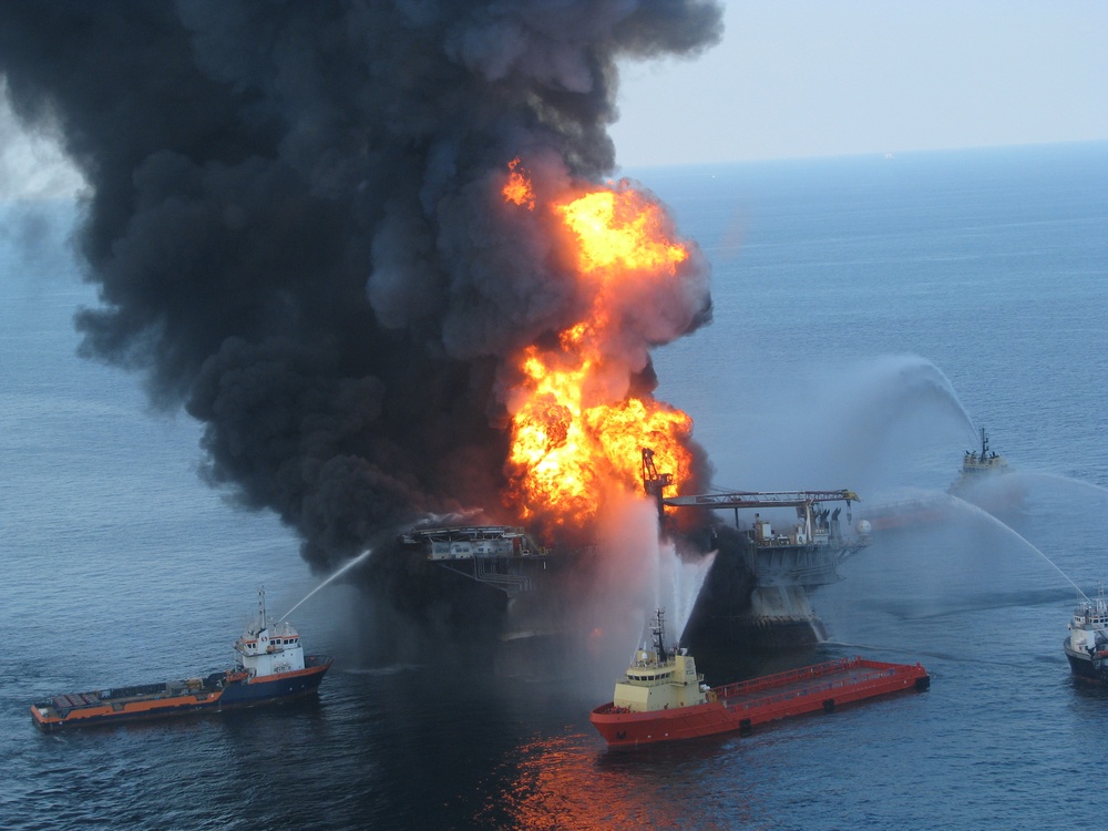 U.S. Coast Guard Responds to Deepwater Horizon Explosion