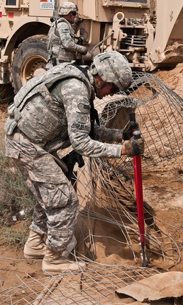 Engineers deny enemy access for IED placement