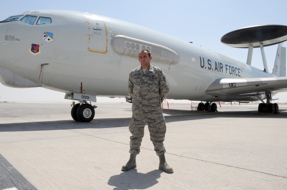 Tinker Staff Sergeant, Mount Clemens Native, Supports E-3 AWACS Maintenance Efforts in Southwest Asia
