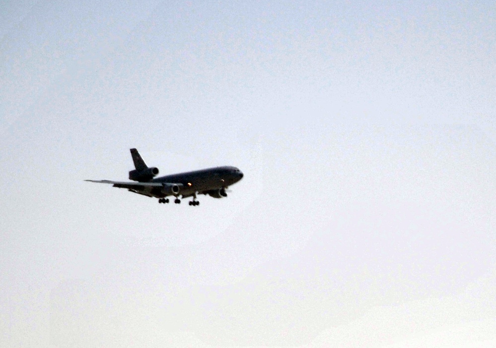 Air Force's Largest Air Refueler Returns From Combat Mission