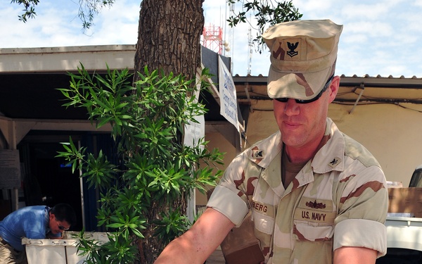 Personnel at CLDJ receive cookies as part of Operation Cookie