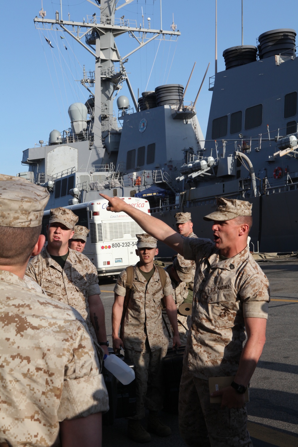 26th MEU trains aboard ship, builds rapport with Sailors