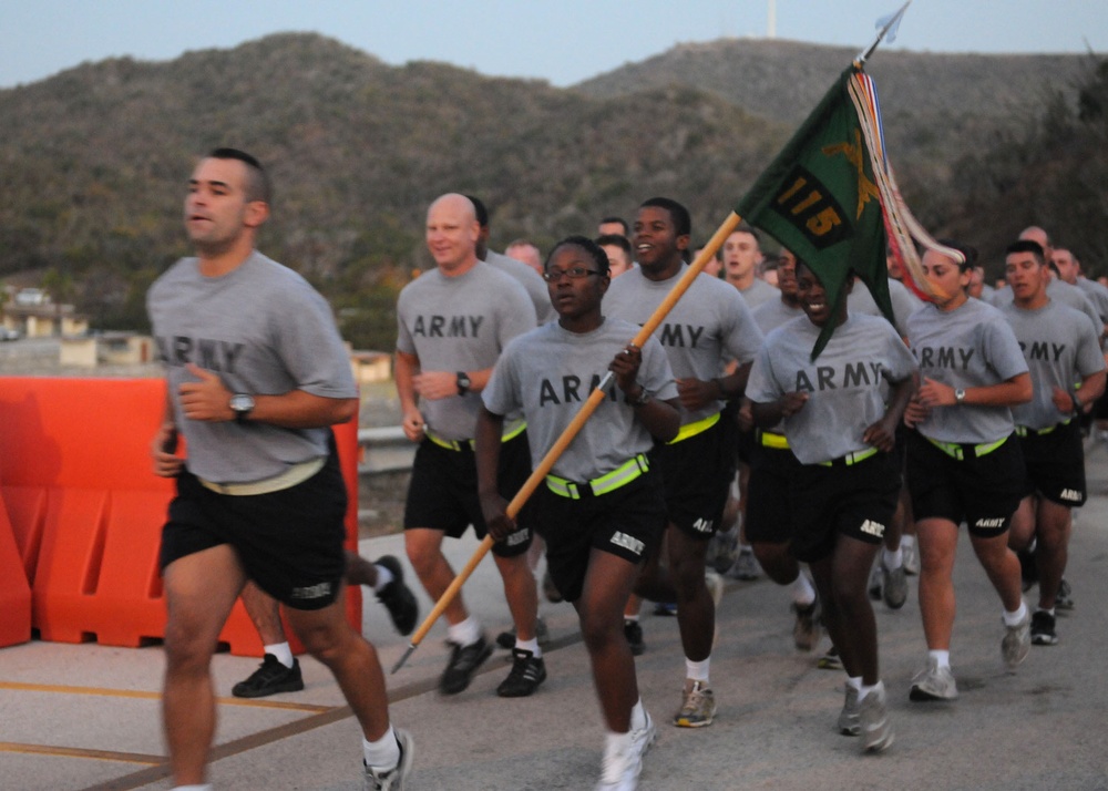 525th MP Battalion Formation Run