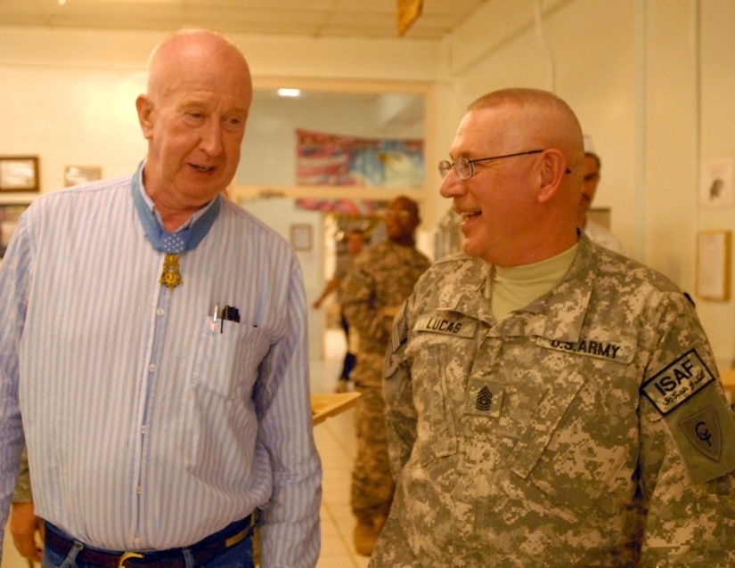 Medal of Honor Recipients Visit Camp Phoenix, Afghanistan