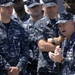 all-hands call aboard USS James E. Williams