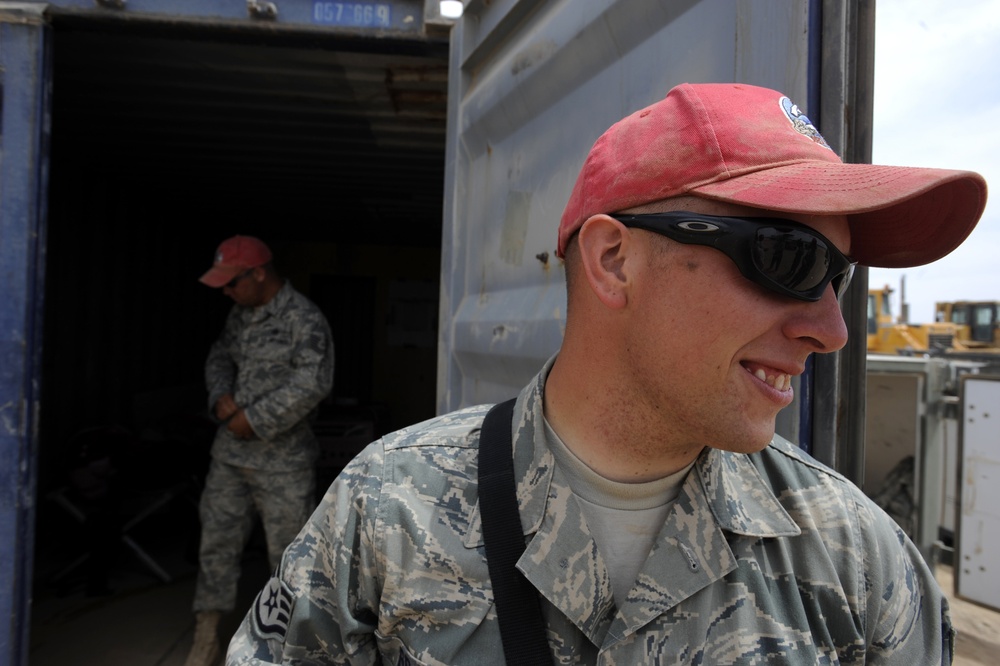 RED HORSE Airmen build facilities for warfighters