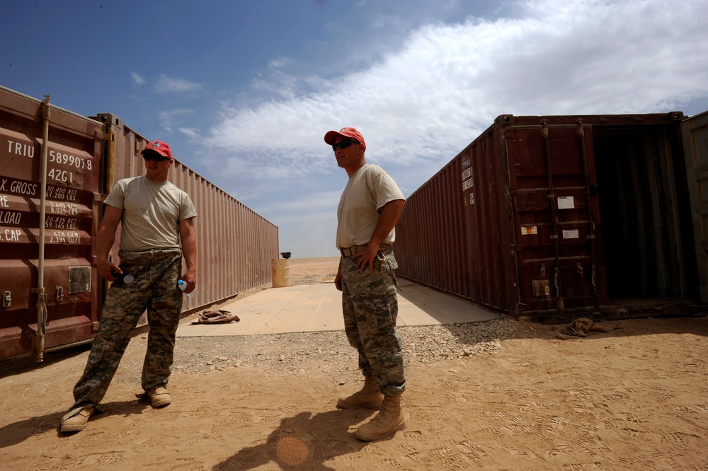 RED HORSE Airmen build facilities for warfighters