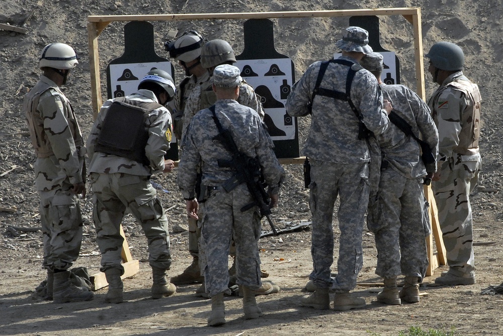 Iraqi army leads live-fire range