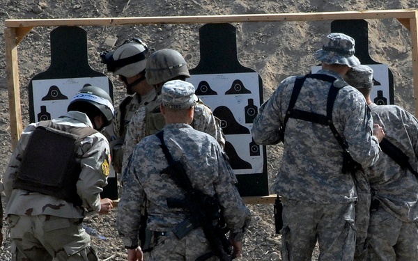 Iraqi army leads live-fire range